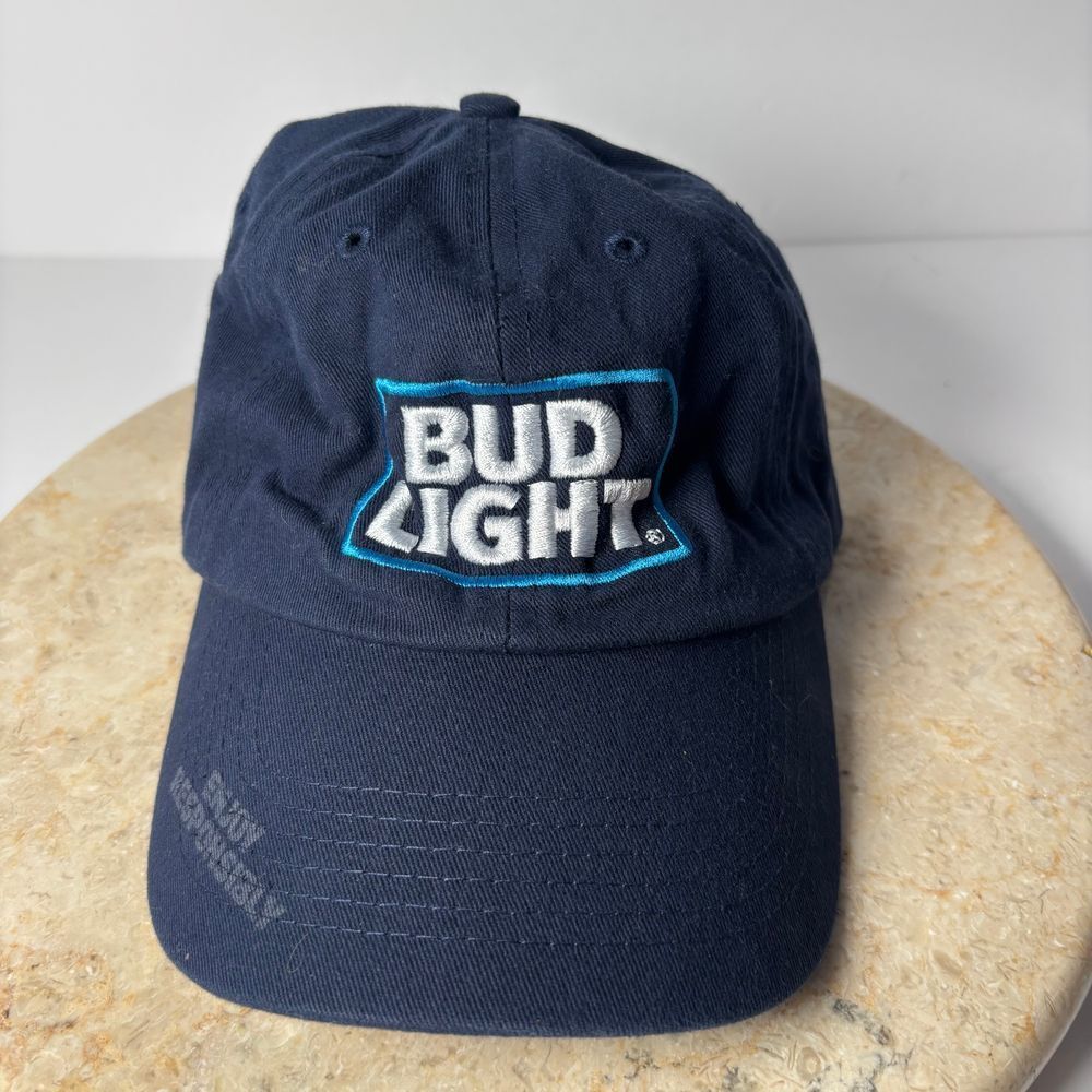 BUD LIGHT Adjustable Strap Back Cap Quake City‎ Caps One Size Fits Most
